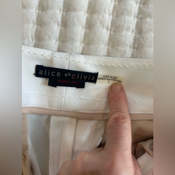 ALICE + OLIVA - Employed Straight Leg Cropped Trouser Pants Size 8 - Picture 11 of 14